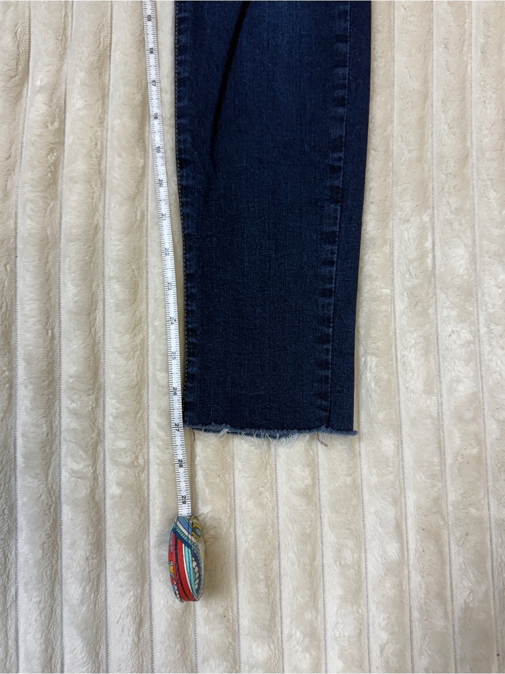 Wax Jean: Women’s / Junior Distressed Skinny Jean, Dark Blue, Size 7 - Picture 8 of 10